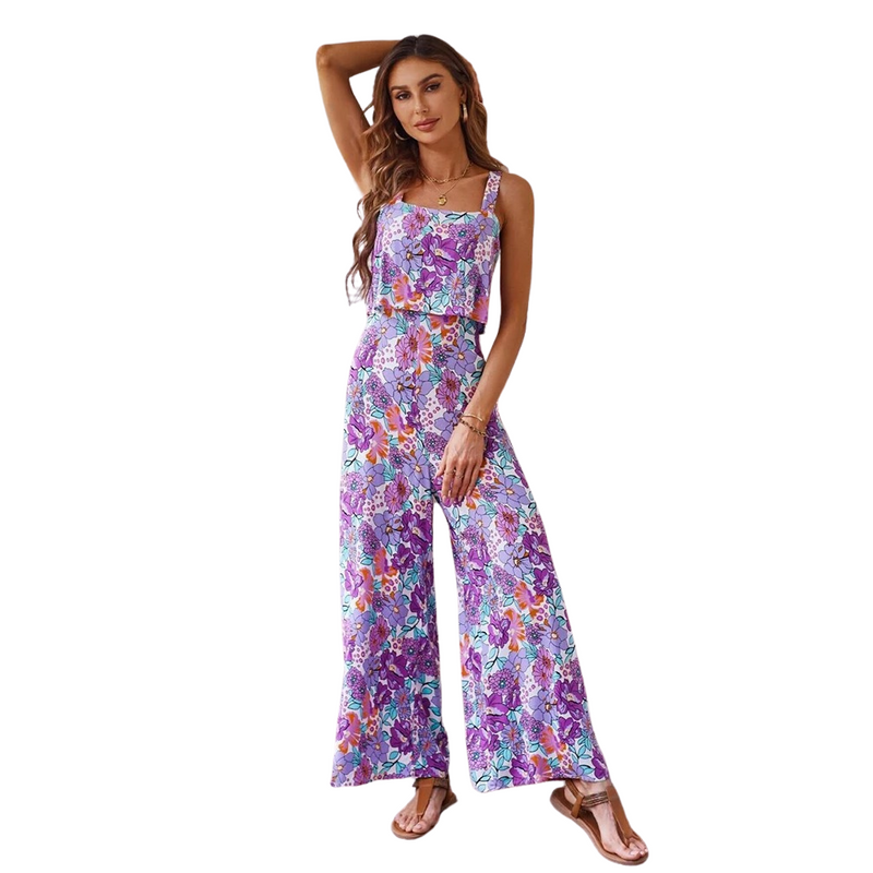 Blomstertrykk Ryggløse Rompers