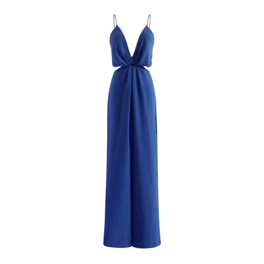 Plissert jumpsuit for kvinner