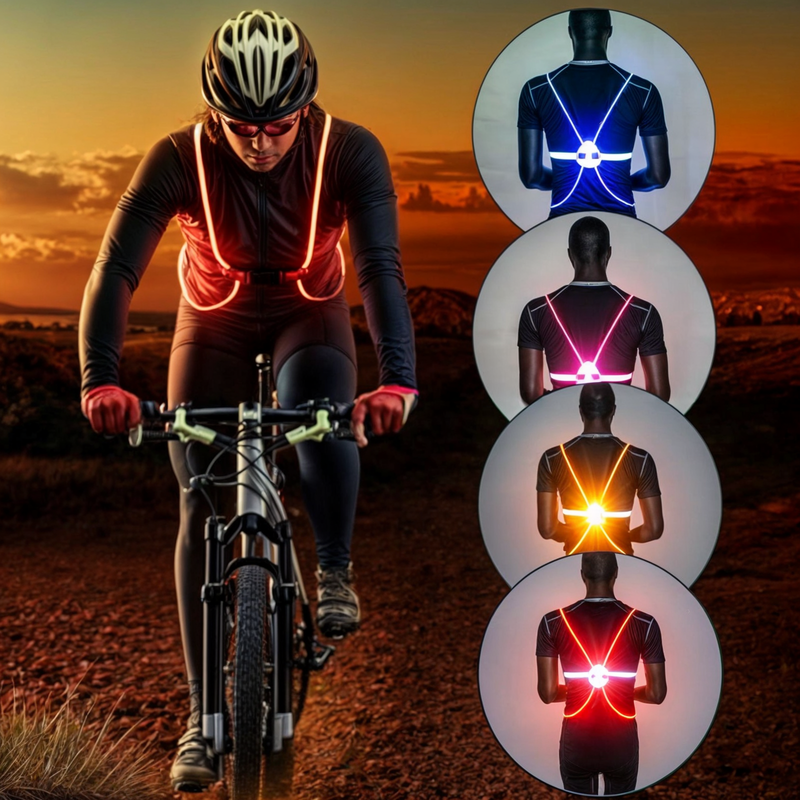 Led Reflekterende Sikkerhetsvest