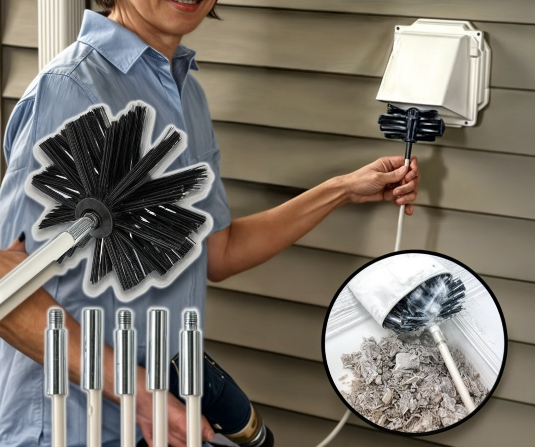 Rør Indre Roterende Rensebørste