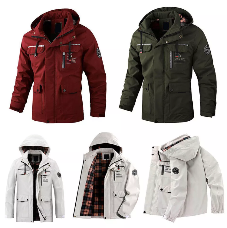 Uformell vindjakke for menn