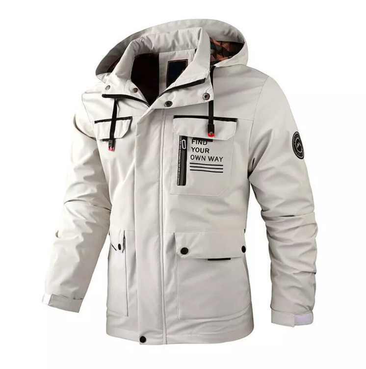 Uformell vindjakke for menn