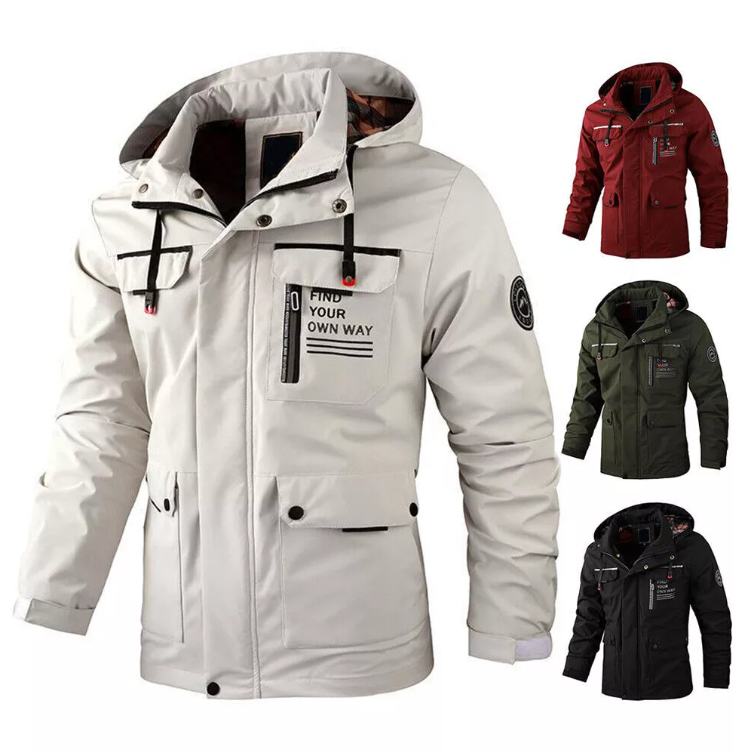 Uformell vindjakke for menn