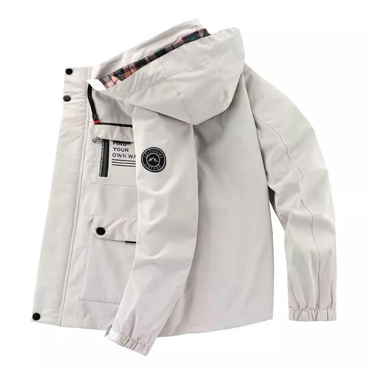 Uformell vindjakke for menn