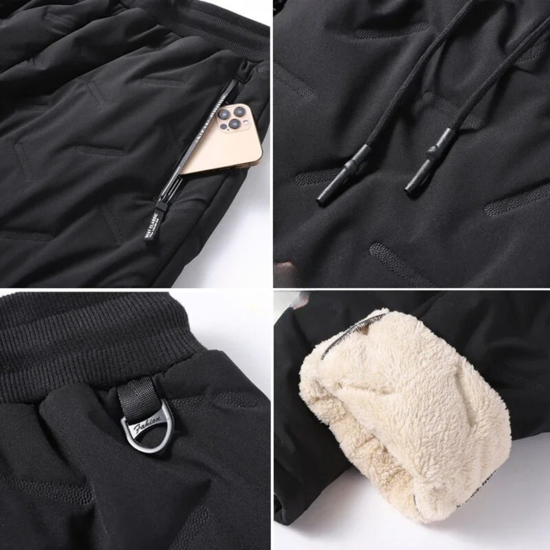 Joggerbukser i tykk ull for menn