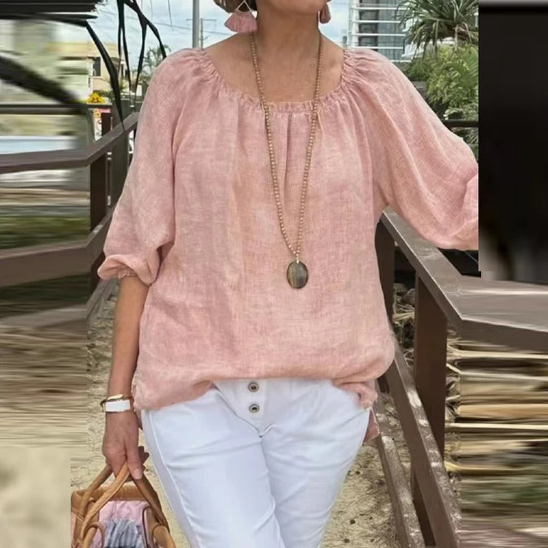 Kvinner halvermet uformelt løs bluse