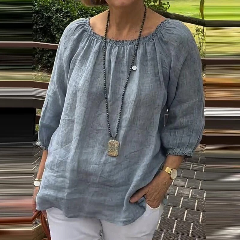 Kvinner halvermet uformelt løs bluse