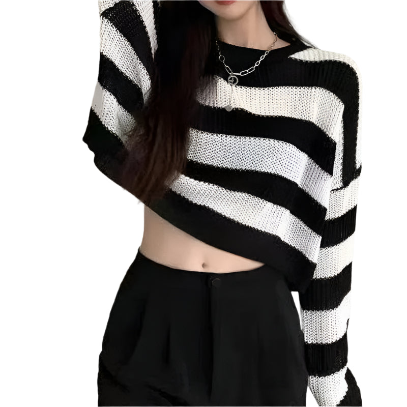 Overdimensjonert genser i vintage-modell for kvinner