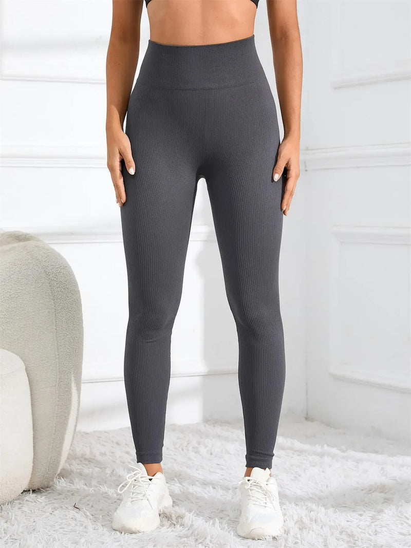 Sømløse yogaleggings med høy midje
