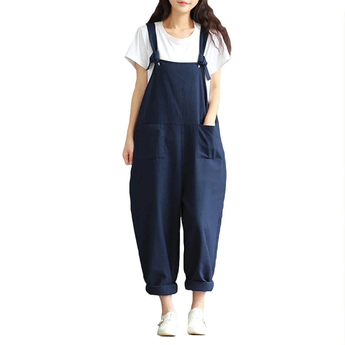 Løs Uformell Harem Jumpsuit for Kvinner