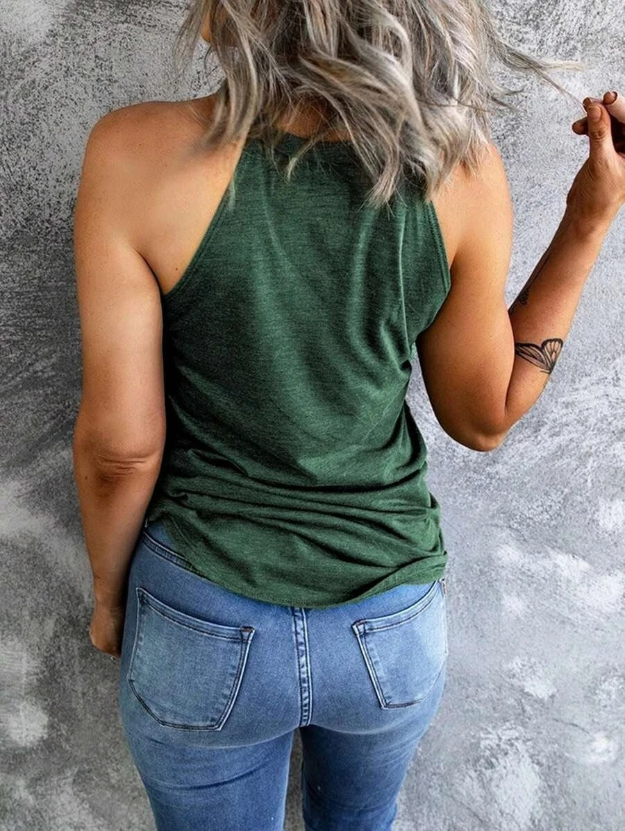 Kvinne Halternecker Tanktop