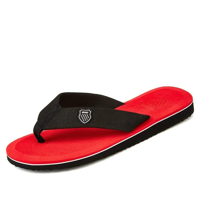 Sklisikre strandflipflops for menn