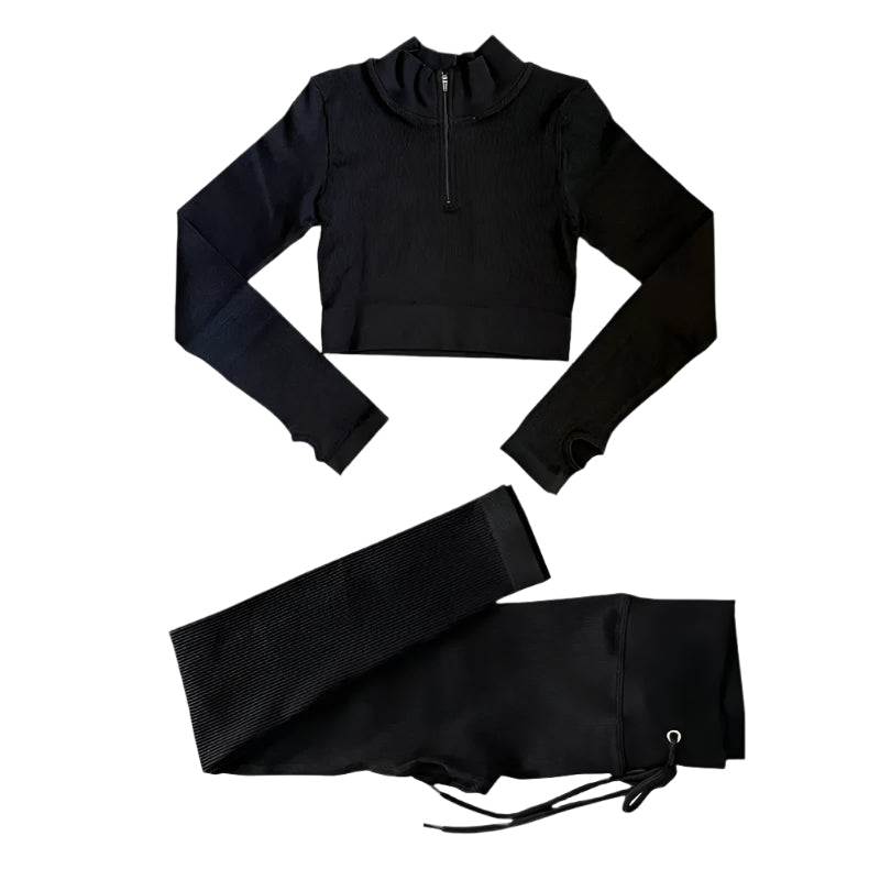 Sømløst yogasett for dame