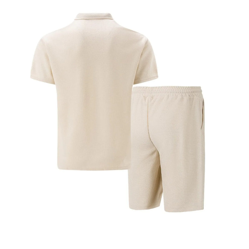 Herre Waffle Zip-Up sommersett