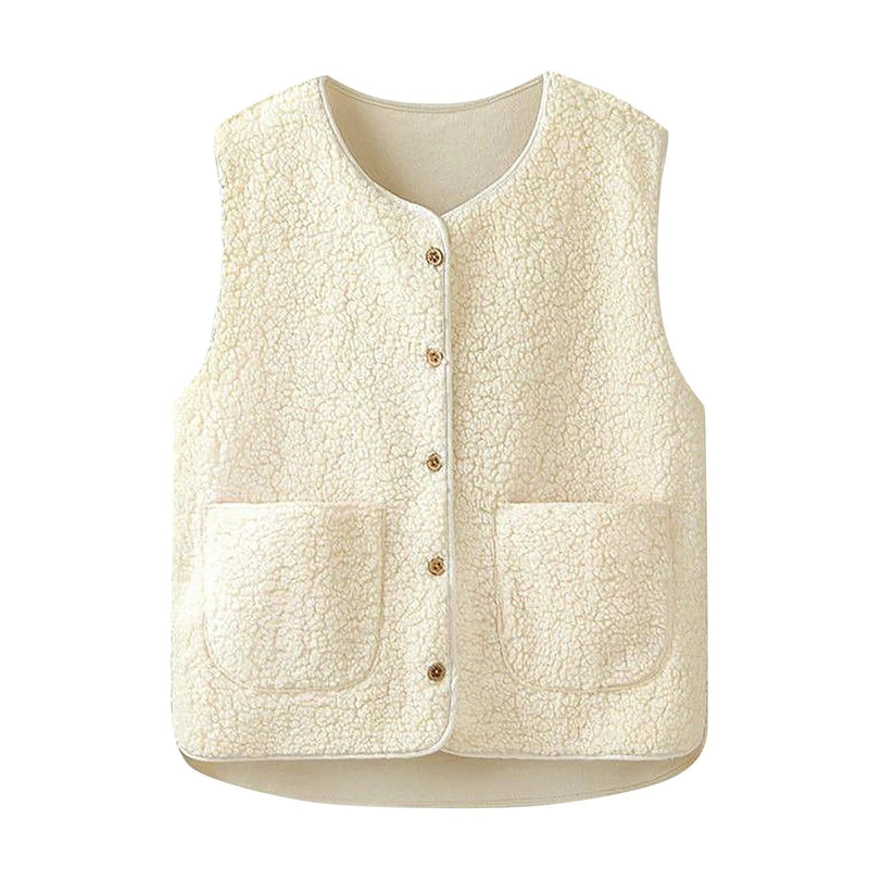 Plysjfleecevest for kvinner