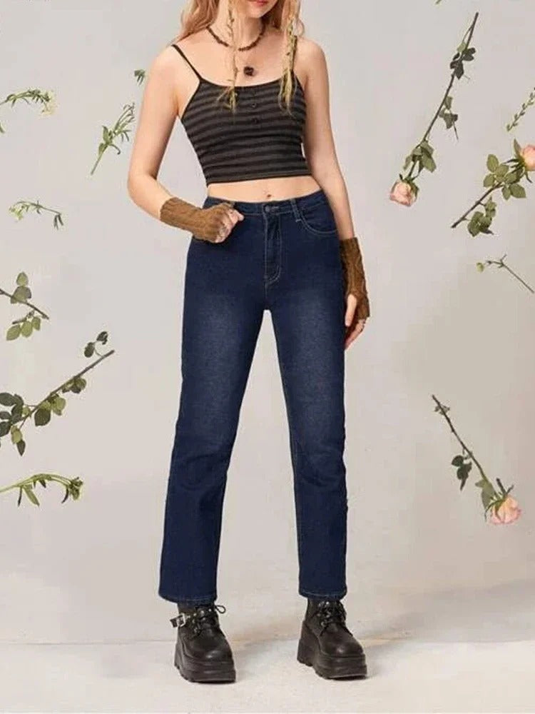 Spaghetti-rem for kvinner Crop Top