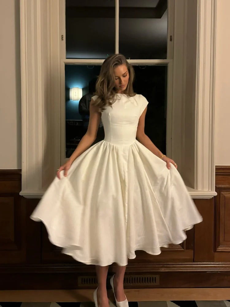 Kvinners Ruffle Ermeløs Maxi Kjole