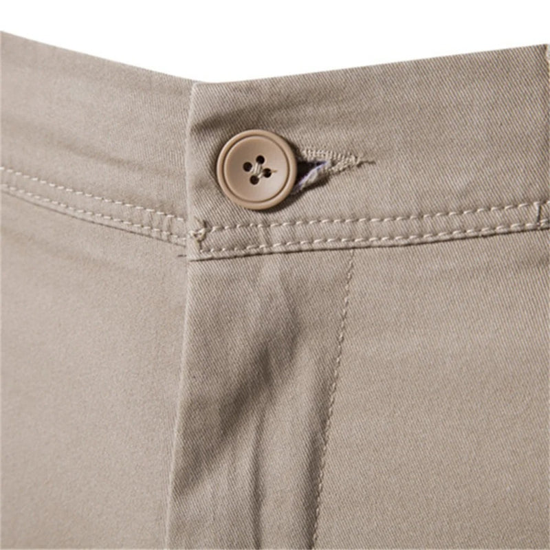Slim fit bomullsbukser for menn