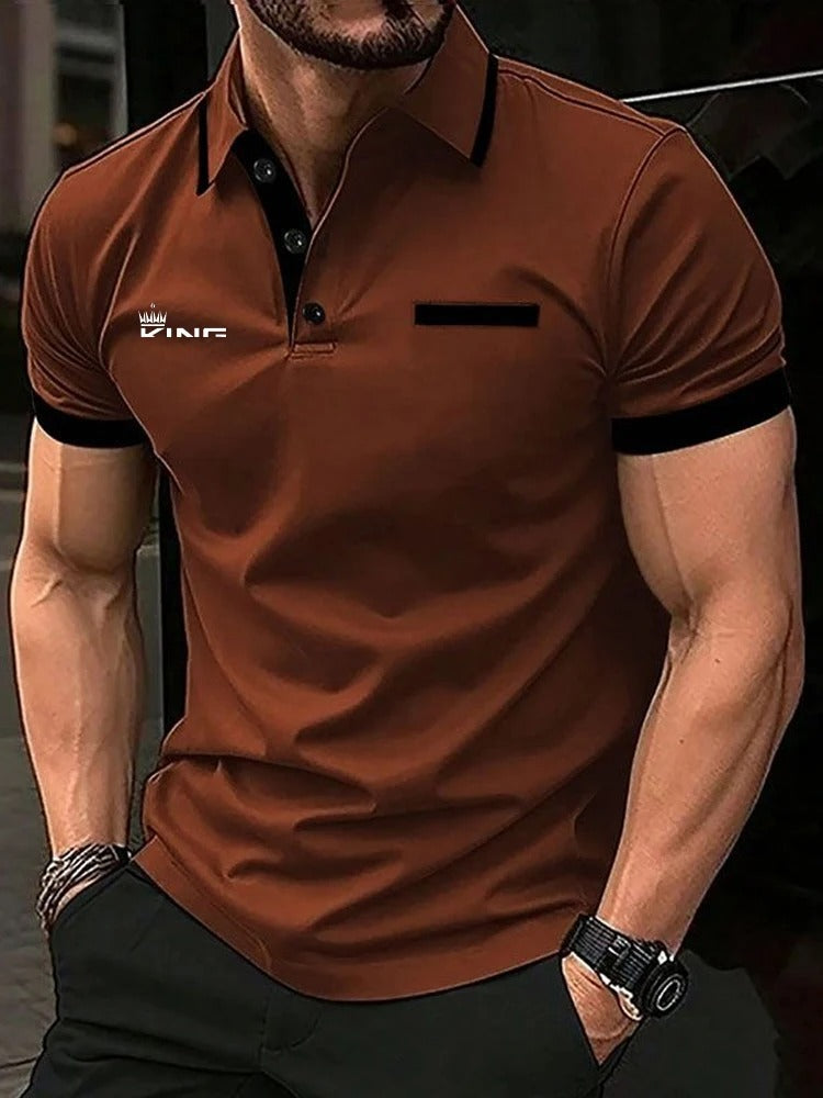 Casual poloskjorte for menn
