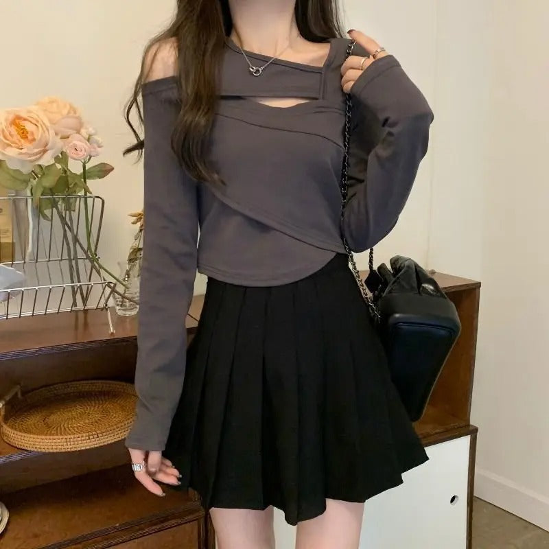 Hollow Out T-skjorte for kvinner