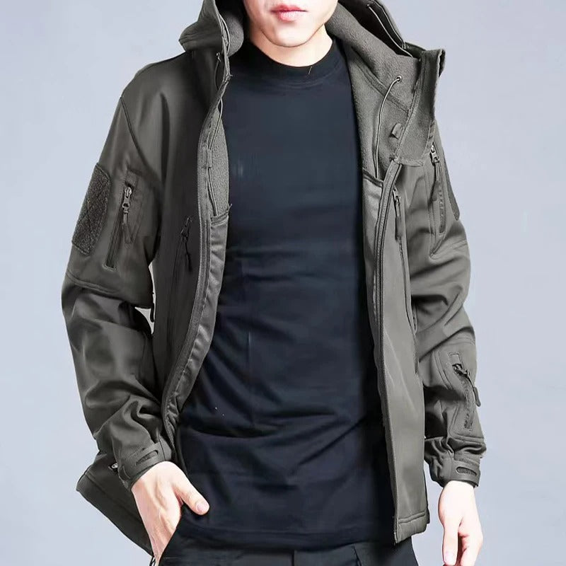 Tactical winter jacket in fleece for men