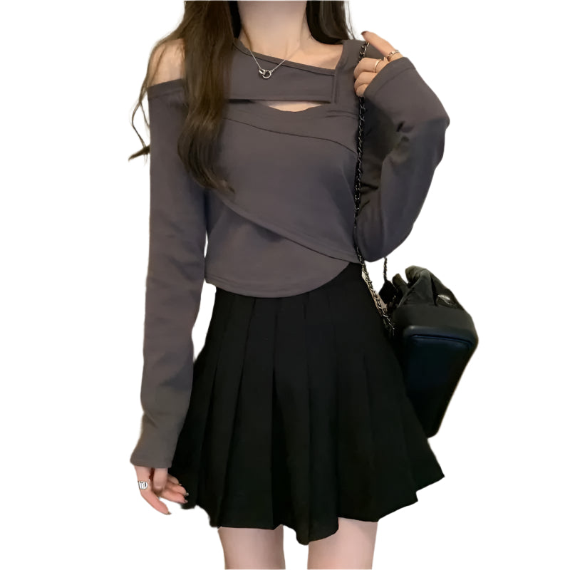 Hollow Out T-skjorte for kvinner