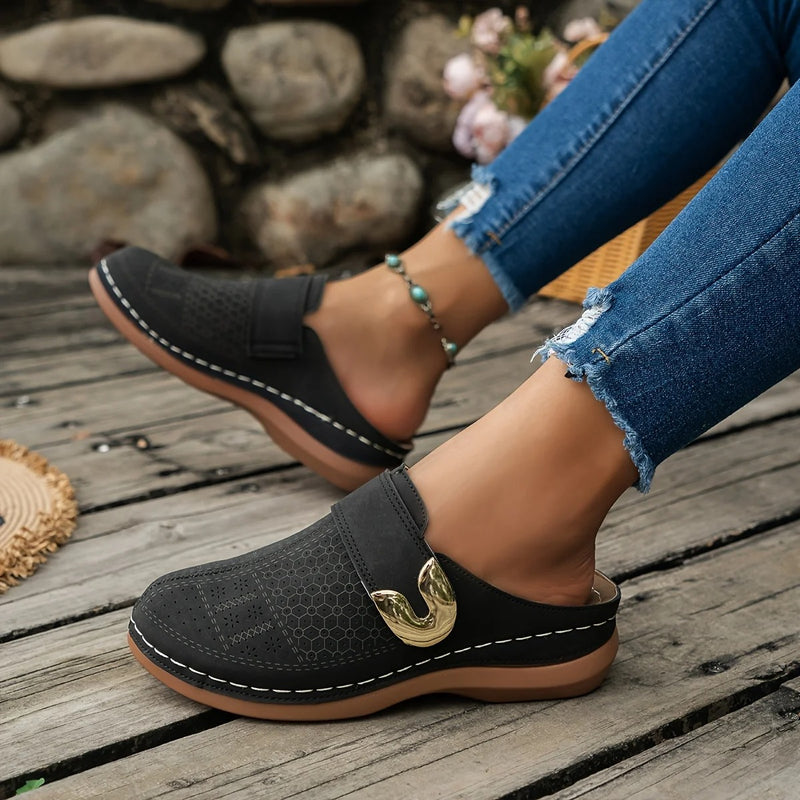 Slip-On Wedge Platform Sandaler for kvinner