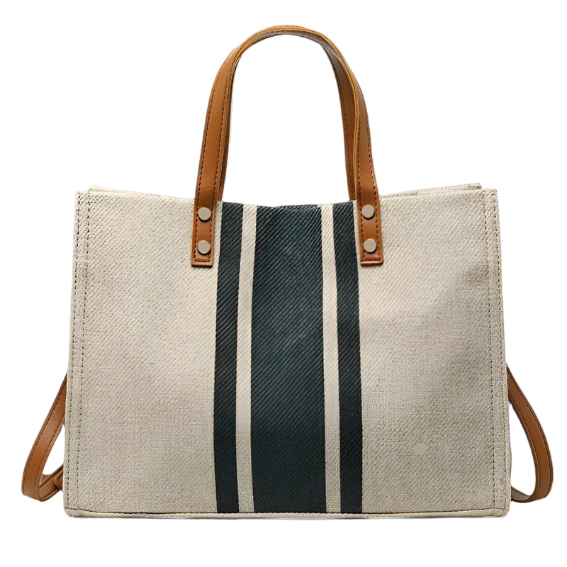 Bøtteveske i lerret for kvinner