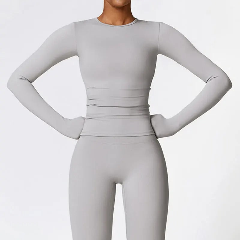 Dry Fit Yoga-skjorte for kvinner