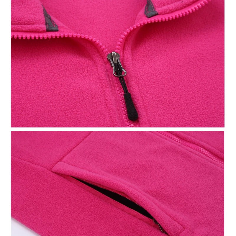 Termojakke i fleece for kvinner