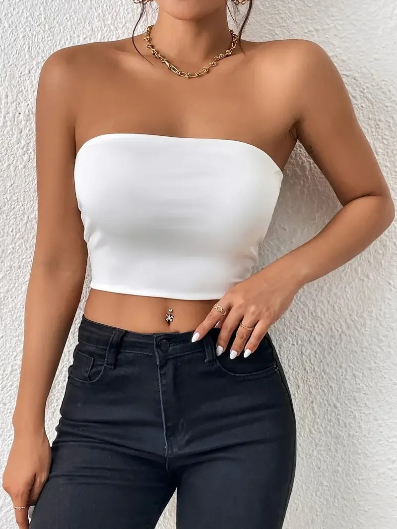 Crop Tube Top til kvinner