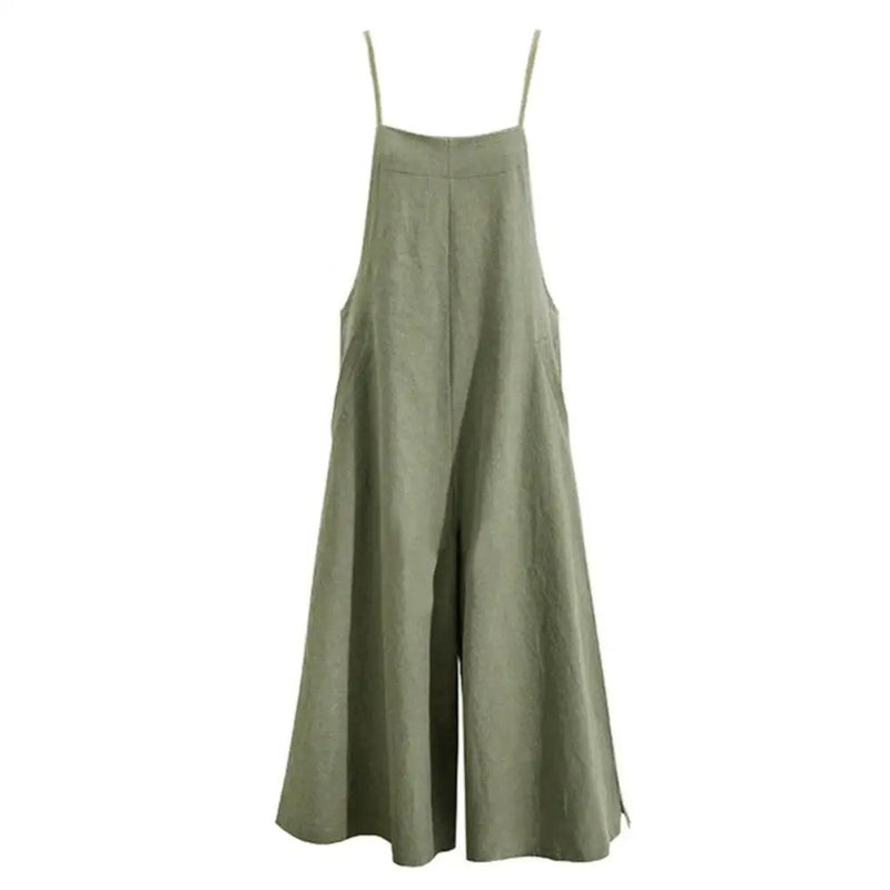 Dameoverall ermeløs løs jumpsuit