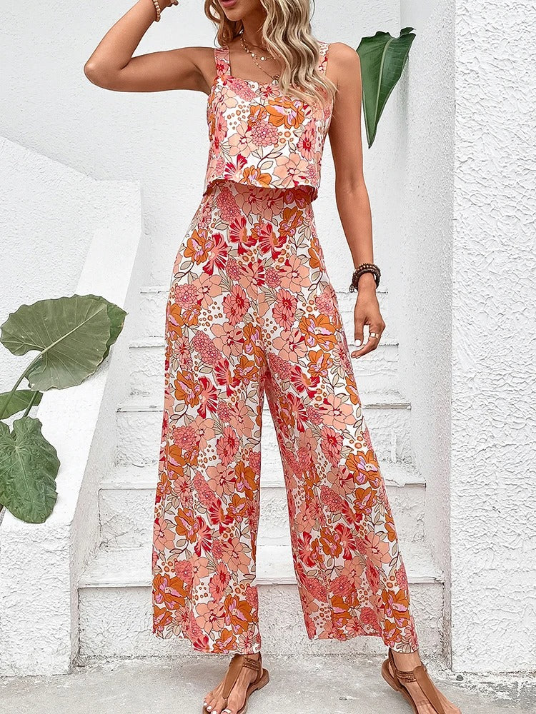 Blomstertrykk Ryggløse Rompers