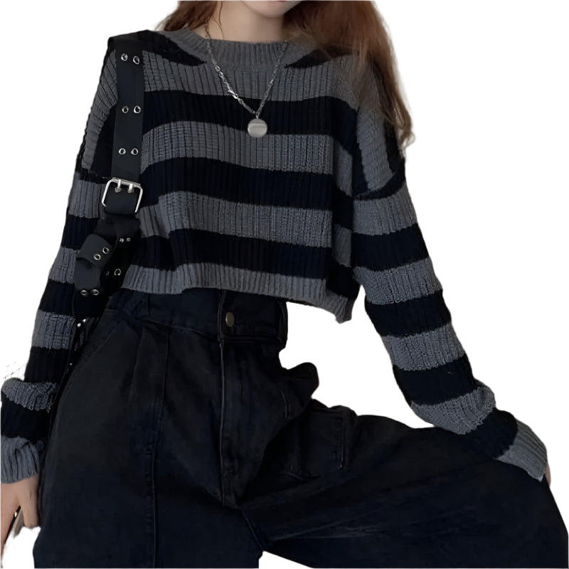 Overdimensjonert genser i vintage-modell for kvinner