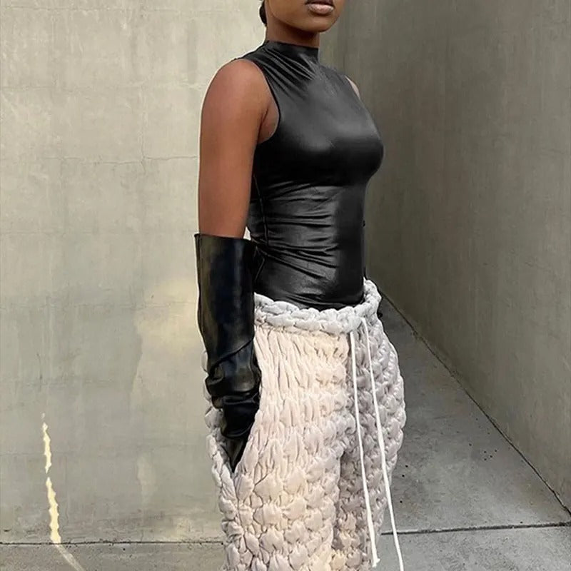 Ermeløs Bodycon Casual Tank-topp for kvinner