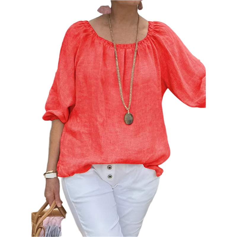 Kvinner halvermet uformelt løs bluse