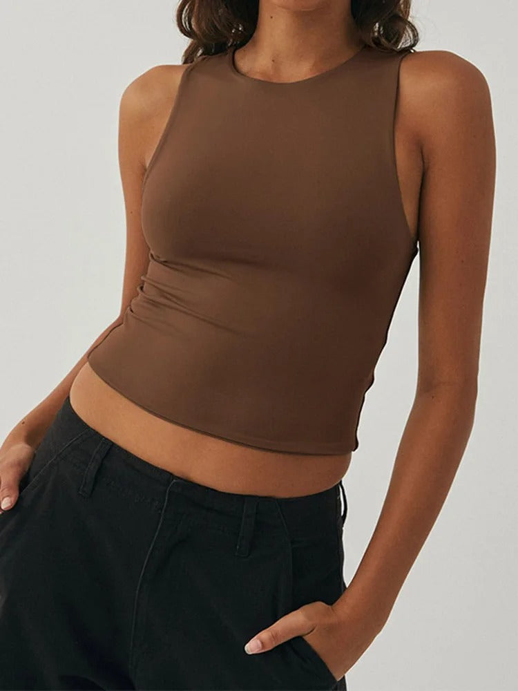 Ermeløs Slim Fit Sportsvest for kvinner