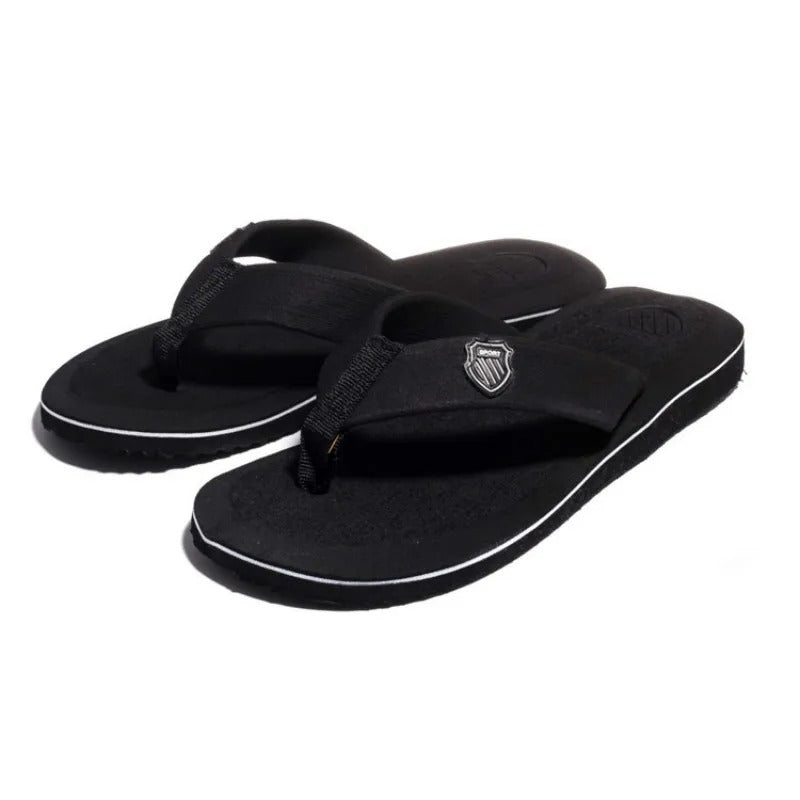 Sklisikre strandflipflops for menn