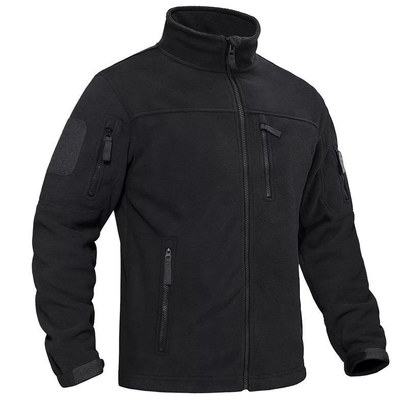 Termojakke i fleece med full glidelås for menn
