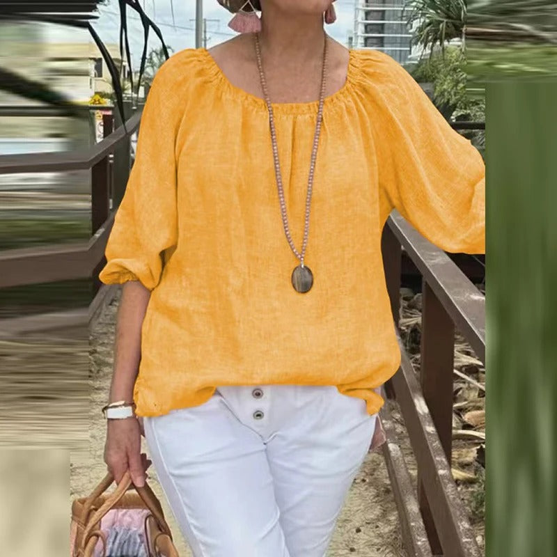 Kvinner halvermet uformelt løs bluse