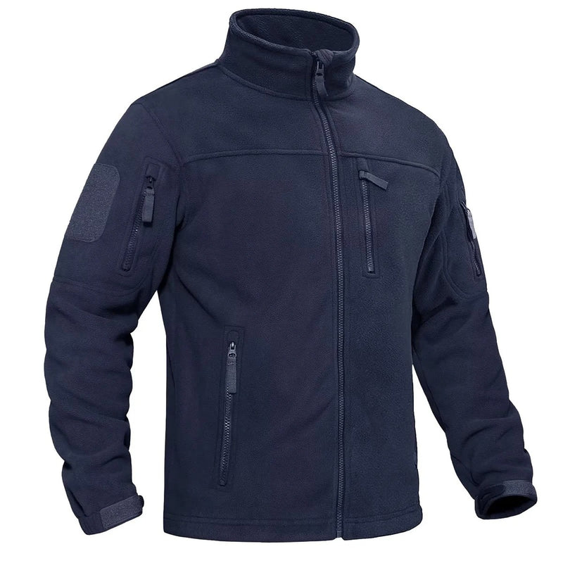 Termojakke i fleece med full glidelås for menn