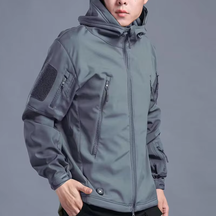 Tactical winter jacket in fleece for men