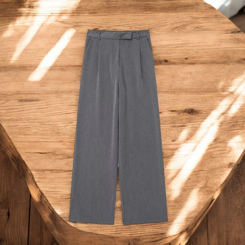 Baggy-bukser med høy midje for kvinner