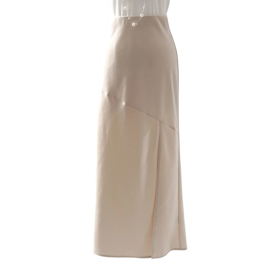 Bodycon-skjørt i sateng for kvinner