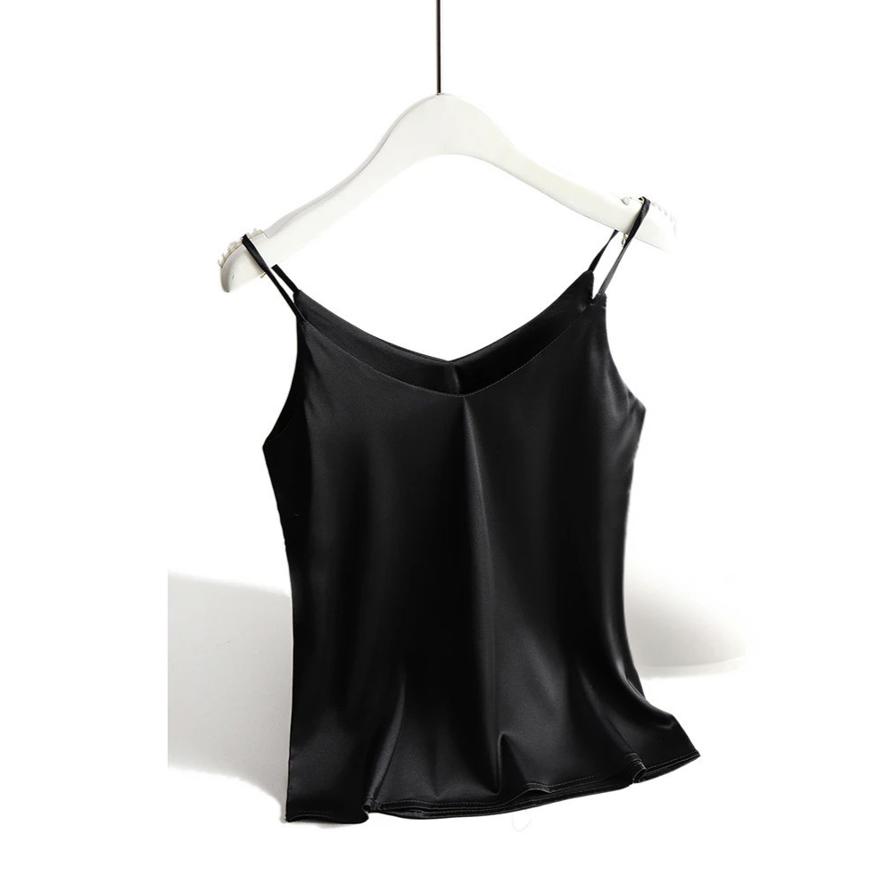 Spaghettitopp med V-hals og halter for kvinner