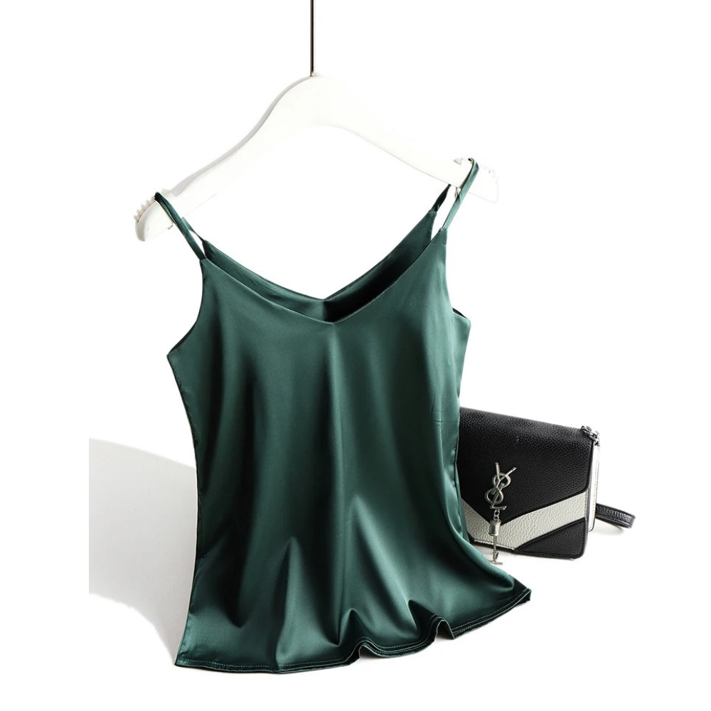 Spaghettitopp med V-hals og halter for kvinner