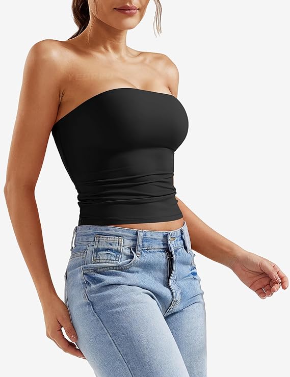 Ermeløs fitted tanktopp for kvinner