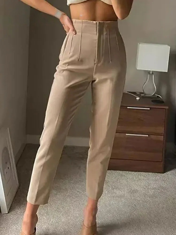 Blyantbukser med høy midje for kvinner