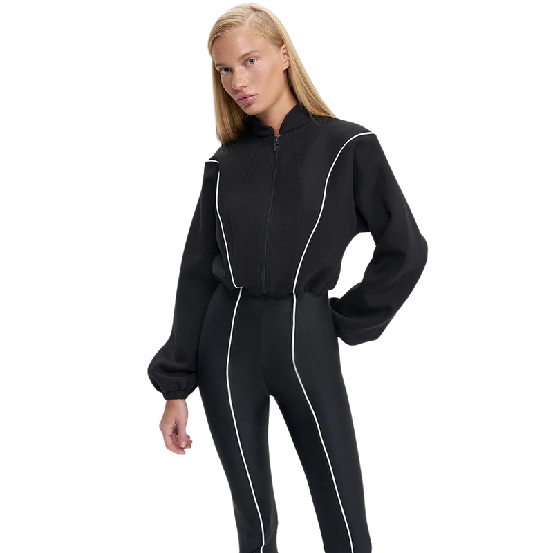 Rullekragejumpsuit med lange ermer for kvinner