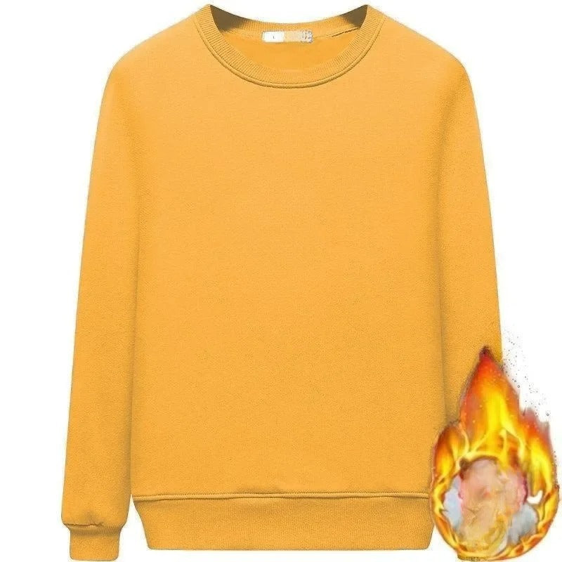 Fleece foret damegenser med rund hals